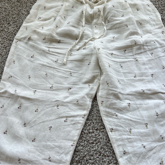 Deiji Studios the raglan set tiny flowers linen M/L - Picture 8 of 12